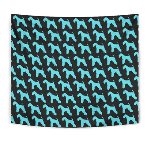 Lakeland Terrier Dog Pattern Print Tapestry