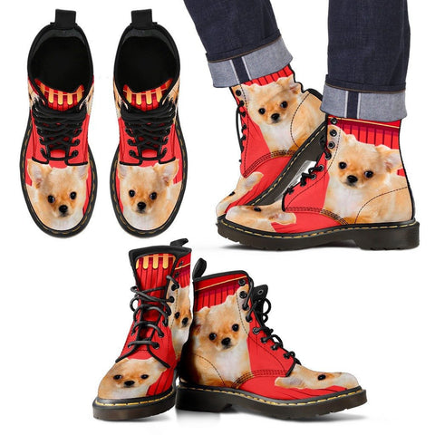 Chihuahua Print Boots For MenExpress Shipping