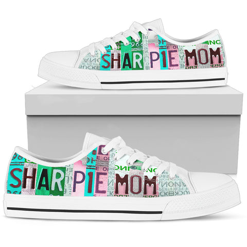 Shar Pei Mom Print Low Top Canvas Shoes For Women- Limited Edition