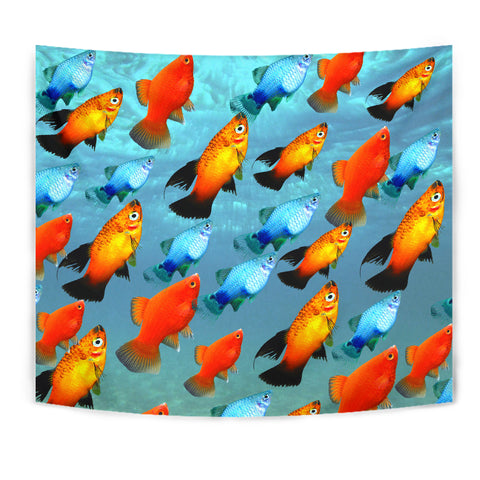 Lovely Platy Fish Print Tapestry