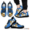 Customized Dog Print (Black/White) Running Shoes For Men design by Shanan Roth Limited Edition