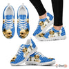 Customized Dog Print (Black/White) Running Shoes For Women Designed By Shanan Roth