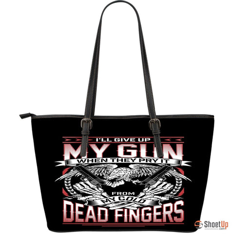 My Gun Large Leather Tote Bag