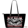 My Gun Large Leather Tote Bag
