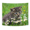 Cute American Shorthair Cat Print Tapestry