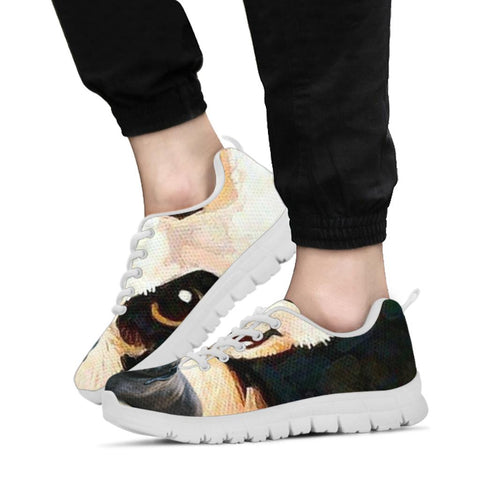 Cute Mastador Dog Print Sneakers