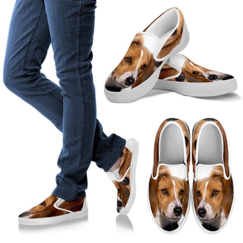 American Foxhound Print Slip Ons For Women Express Shipping