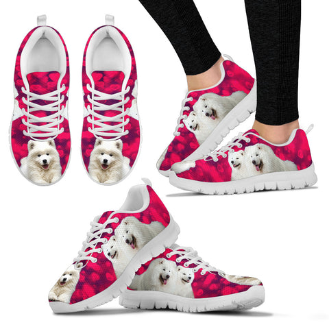 Valentine's Day Special Samoyed Dog Print Running Shoes For Women