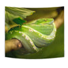 Amazing Green Snake Print Tapestry