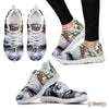 White Cat Print Shoe For Women