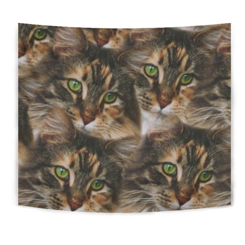 Maine Coon Cat Print Tapestry