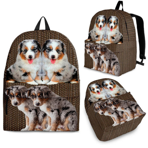 Australian Shepherd Dog Print BackpackExpress Shipping