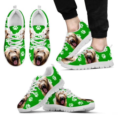 Briard Dog Print (Black/White) Running Shoes For MenLimited EditionExpress Shipping