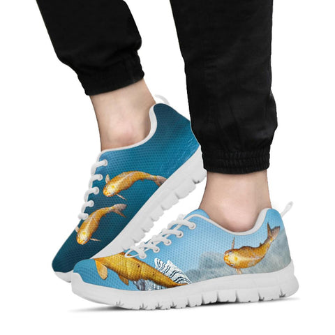 Cute Koi Fish Print Running Shoes