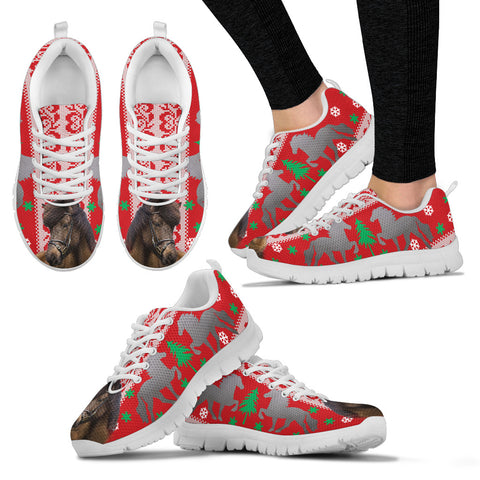 Icelandic horse Print Christmas Running Shoes For Women