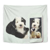 Cute Old English Sheepdog Print Tapestry