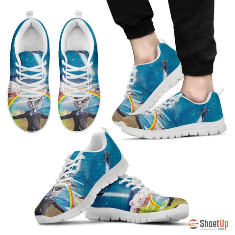 Rainbow Cat Running Shoes Men's3D Print