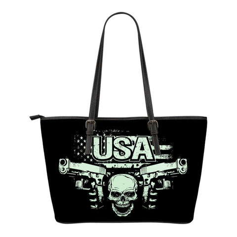 USASmall Leather Tote Bag