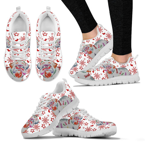 Brussels Griffon Christmas Print Running Shoes For Women