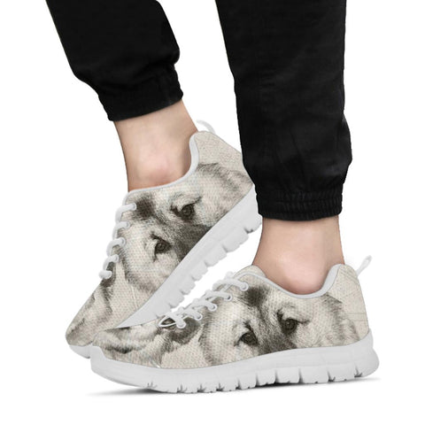 Amazing Norwegian Elkhound Print Running Shoes