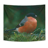 Bullfinch Bird Print Tapestry