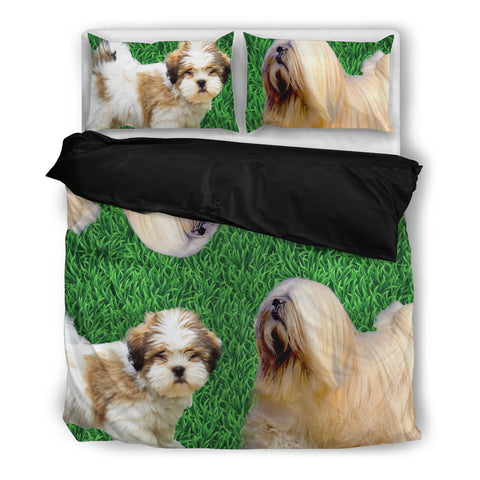 Cute Lhasa Apso Print Bedding Set