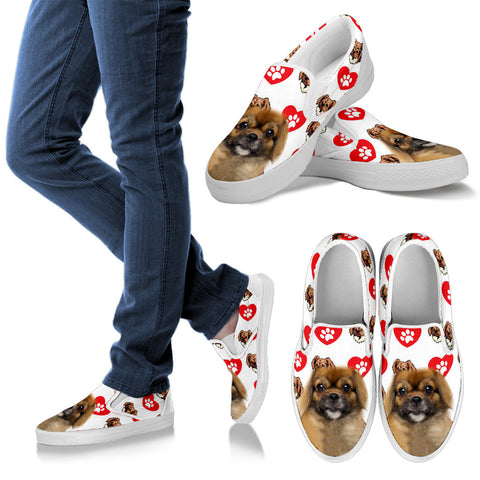 Valentine's Day SpecialTibetan Spaniel Print Slip Ons For Women