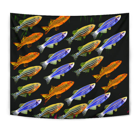 Slender Danios Fish Print Tapestry