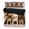 Chihuahua On Piano Print Bedding Set