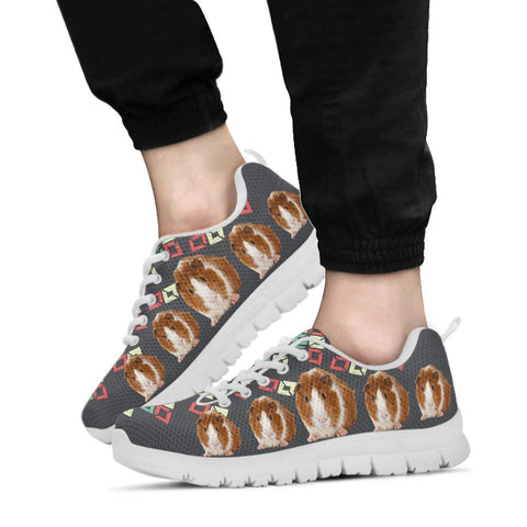 Amazing Abyssinian Guinea Pig Print Sneakers