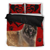 Valentine's Day SpecialLeonberger Dog Red Print Bedding Set