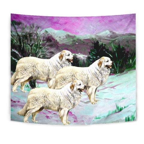 Great Pyrenees Dog Art Print Tapestry
