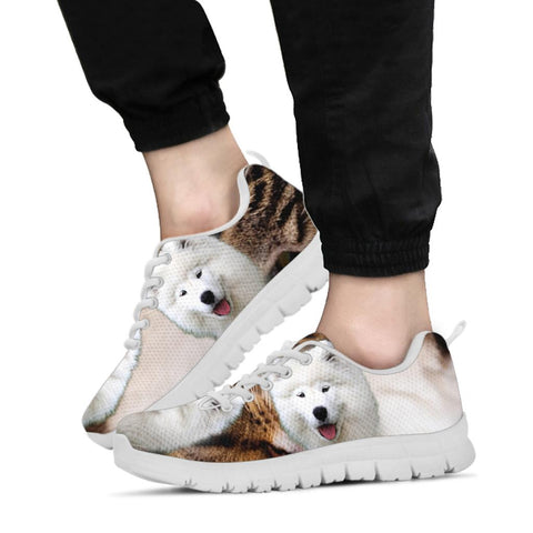 Samoyed Dog Print Running Shoes