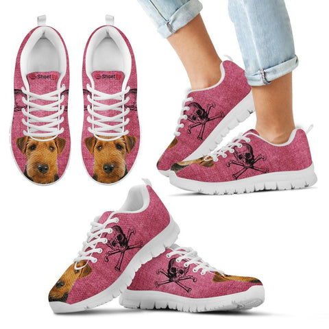Welsh Terrier Halloween Print Running Shoes For Kids/Women
