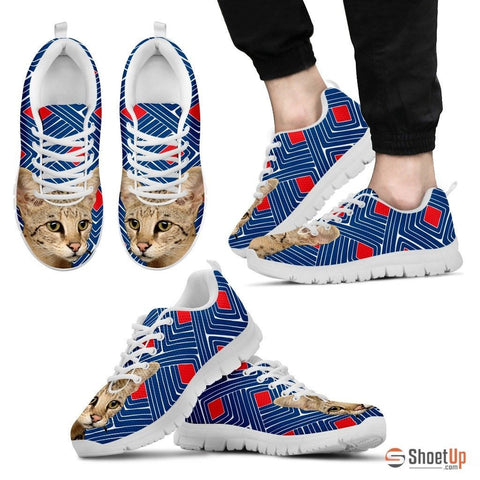 Savannah Cat Print Running Shoes For Men