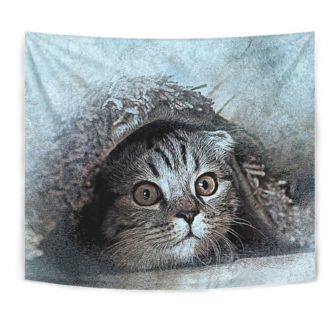 Lovely Cat Art Print Tapestry