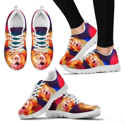 Nova Scotia Duck Tolling Retriever Disco Lights Print Running Shoes For Women