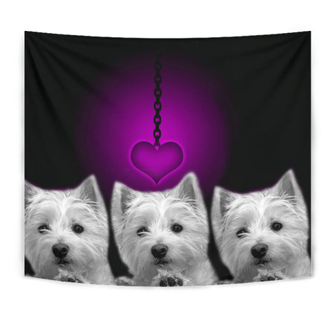 West Highland White Terrier (Westie) Print Tapestry