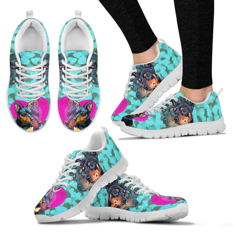 Valentine's Day SpecialMiniature Pinscher Dog Print Running Shoes For Women