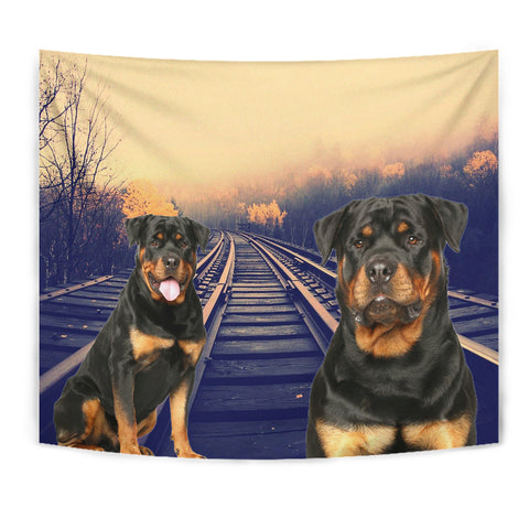 Amazing Rottweiler Dog Print Tapestry