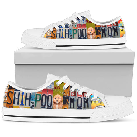 Shih-Poo Print Low Top Canvas Shoes for Women