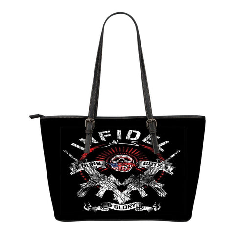 Infidel Guns & GlorySmall Leather Tote Bag