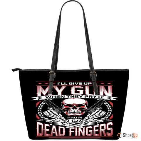 My Gun Large Leather Tote Bag