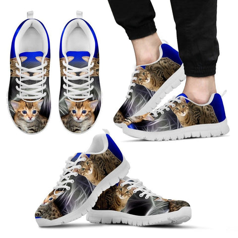 Serengeti Cat Print (White/Black) Running Shoes For Men