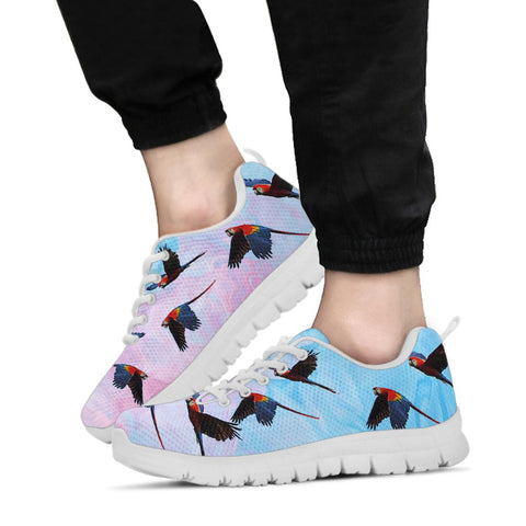 Blue-Winged Macaw Print Running Shoes