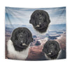 Lovely Newfoundland Dog Print Tapestry