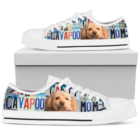 CavaPoo Mom Print Low Top Canvas Shoes for Women
