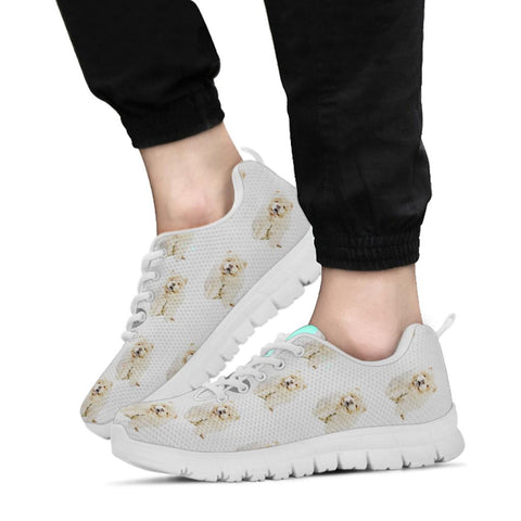 Chow Chow Poodle Print Sneakers