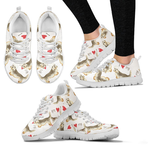 Dandie Dinmont Terrier Pattern Print Sneakers For Women Express Shipping