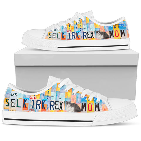 Selkirk Rex Mom Print Low Top Canvas Shoes For Women